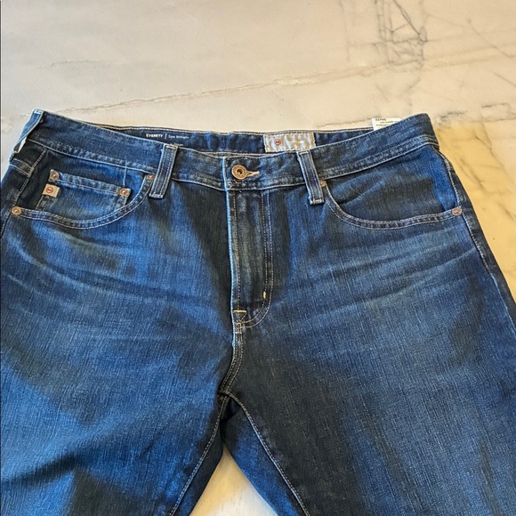 Men's AG Everett Slim Straight Blue Jeans. - Picture 3 of 8